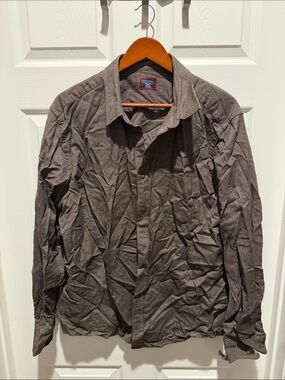 UNTUCKit Men's Lightweight Button-Up Shirt Jacket in Dark Brown